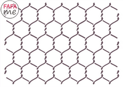 Szablon malarski SM 247 siatka 15x21 cm