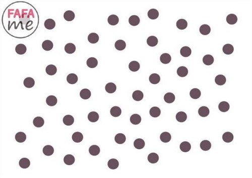 Szablon malarski SM 206 groszki 15x21 cm