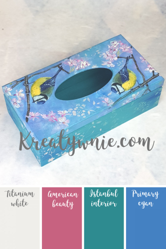 Farba kredowa mineralna niebieski cyjan Fleur 130 ml - Primary Cyan F64