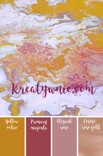 Metaliczna farba mineralna różowe złoto Fleur 130 ml - F93 Cosmo Rose Gold