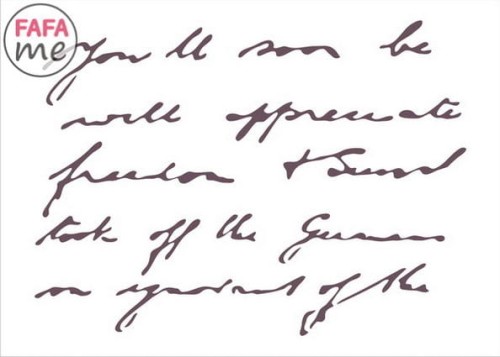 Szablon malarski SM 012 pismo 15x21 cm