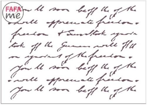 Szablon malarski SM 163 drobne pismo 15x21 cm 