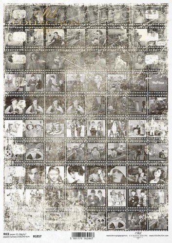 Papier ryżowy A4 ITD R1857 do decoupage kino