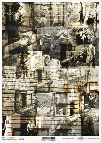 Papier ryżowy A4 ITD R1858  do decoupage aktorzy