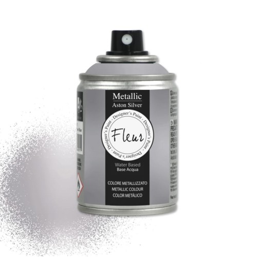 Aston Silver srebro Farba metaliczna Fleur w sprayu 100 ml 