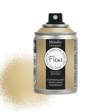 Champagne szampański jasne chłodne złoto Farba metaliczna Fleur w sprayu 100 ml  