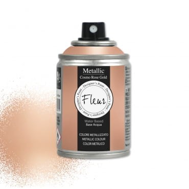 Cosmo Rose Gold, różowe złoto, Farba metaliczna Fleur w sprayu 100 ml 