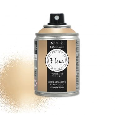 Jet Set Bronze, metaliczny brąz, Farba metaliczna Fleur w sprayu 100 ml