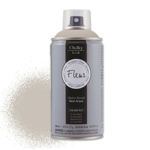 Greige Szarobeżowy Farba mineralna - kredowa Fleur w sprayu  300 ml