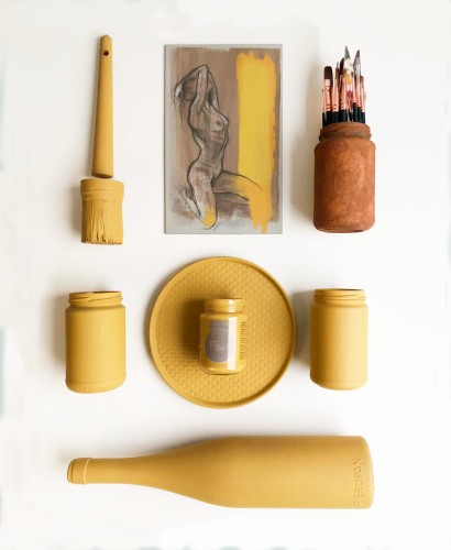 Farba kredowa mineralna żółta ochra Fleur 0,75 l - Yellow Ochre