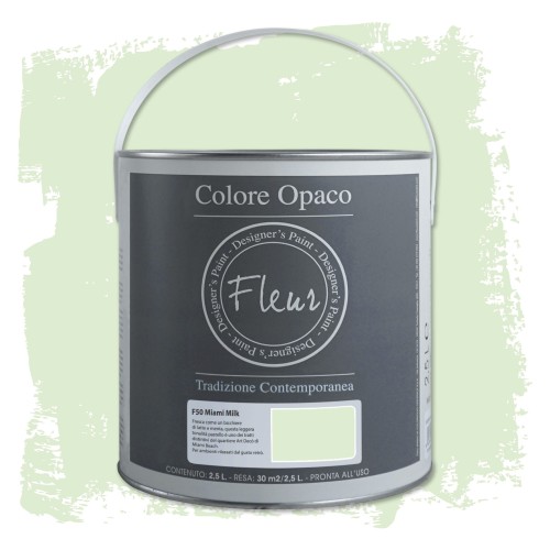 Farba kredowa mineralna jasny turkusowy Fleur 0,75 l - Miami Milk