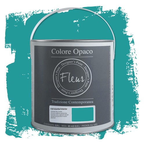 Farba kredowa mineralna antyczny turkus Fleur 0,75 l - Istanbul Interior