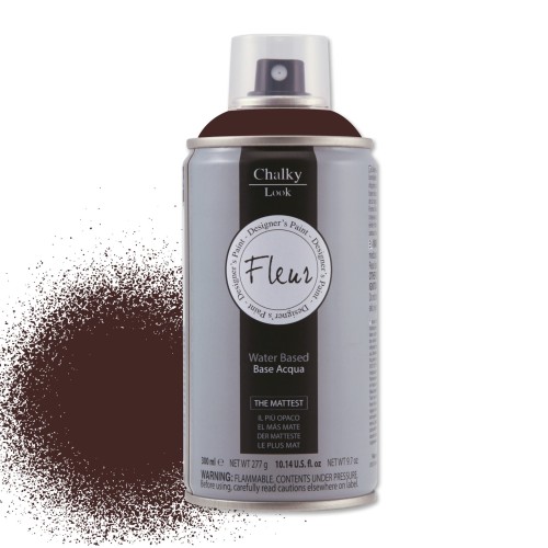 Burnt Umber Ciemny brąz Farba mineralna - kredowa Fleur w sprayu  300 ml