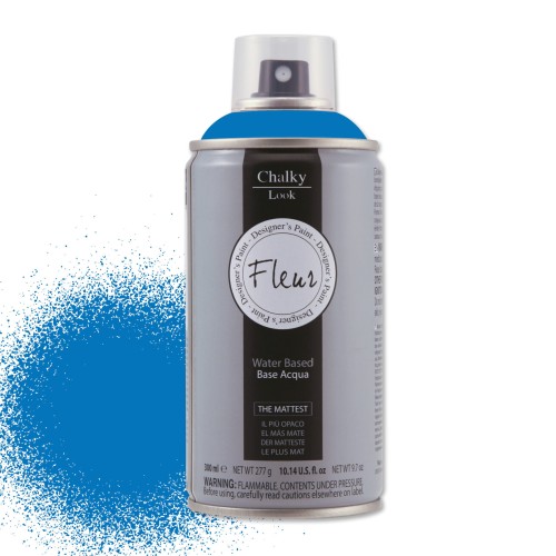 Primary Cyan Intensywny niebieski Farba mineralna - kredowa Fleur w sprayu  300 ml