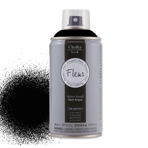 Chalky Black Czarny Farba mineralna - kredowa Fleur w sprayu  300 ml