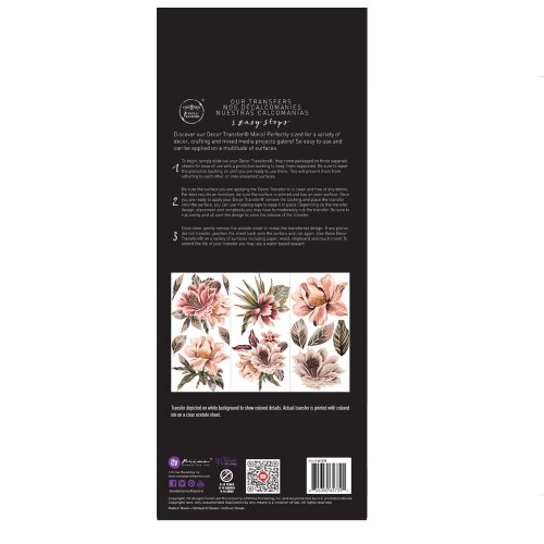 Prima decor transfer do mebli mały 3 części po 15x32,5cm Exotica 