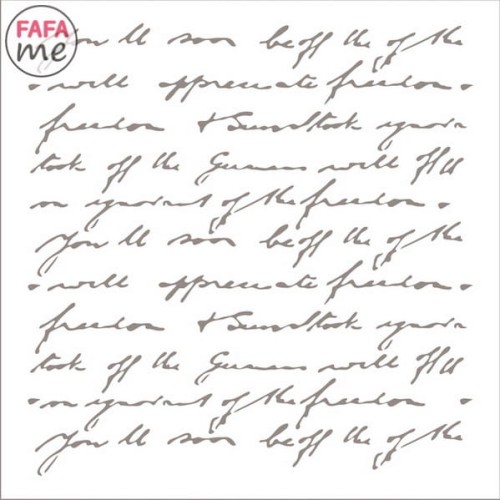 Szablon malarski do mebli SCS 013 pismo 30x30 cm