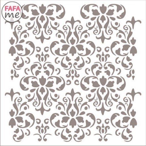 Szablon malarski do mebli SCS 017 ornamenty 30x30 cm