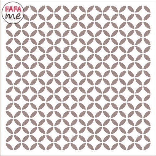 Szablon malarski do mebli SCS 058 kółeczka 30x30 cm