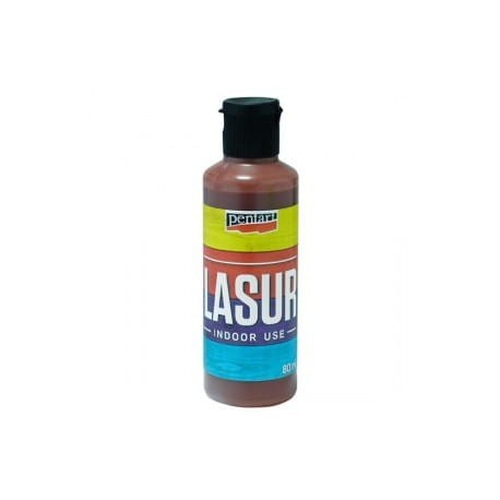 Lazur lasur bejca wodna Pentart 80 ml brązowy