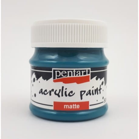 Farba akrylowa Pentart - niebieski turkus 50 ml