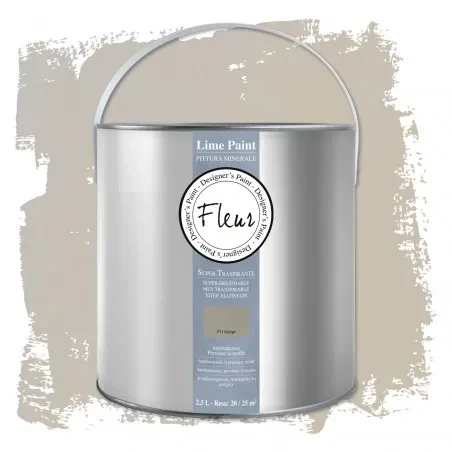 Fleur Lime 2,5 l Greige farba wapienna limewash