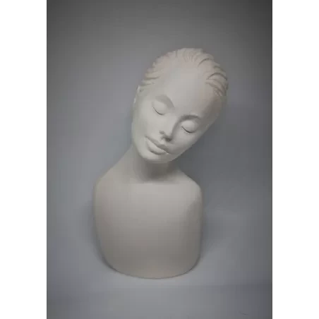 Głowa gipsowa kobieca N04195 popiersie do Powertex