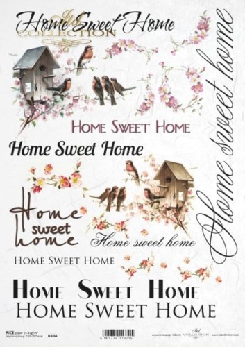 Papier ryżowy A4 ITD R0494 do decoupage wiosna