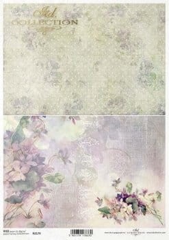Papier ryżowy A4 ITD R2179 do decoupage  wiosna 