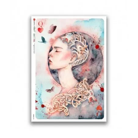 Papier ryżowy A4 Paper Designs do decoupage wróżka 0096