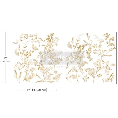 Prima decor transfer do mebli średni 2 części po 30x30 cm Maxi dainty blooms