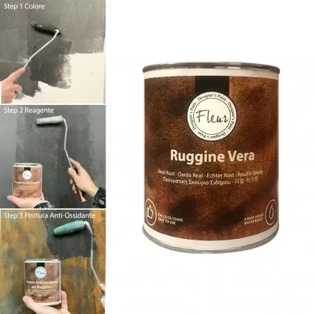 Efekt Rdzy jasny  - produkt profesjonalny Fleur 0,75 l