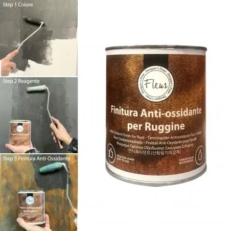 Wykończenie Efekt Rdzy Antyutleniacz - produkt profesjonalny Fleur 0,75 l
