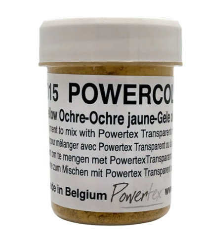 Żółta ochra pigment 15 - powercolor, barwnik w proszku, 40 ml, 25 g