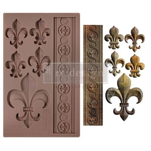 Foremka silikonowa Prima Fleur de lis en or