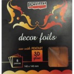 Folia  transferowa 3D do złoceń - brąz