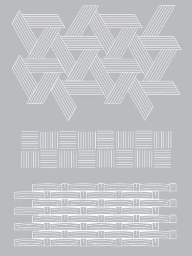 Szablon malarski sitodruk Pleciony koszyk 15,3x11,4 cm