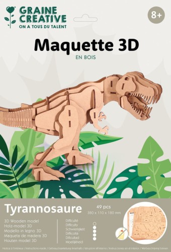 Model do składania Puzzle 3D drewniane T-Rex