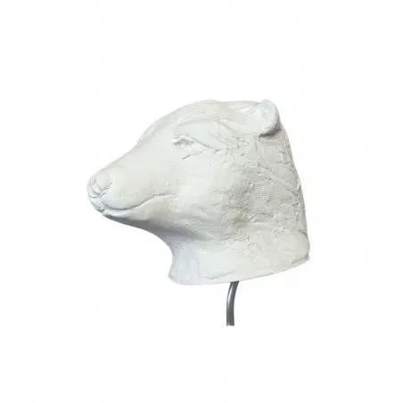 Głowa gipsowa do Powertex - miś polarny