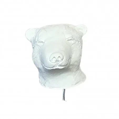 Głowa gipsowa do Powertex - miś polarny