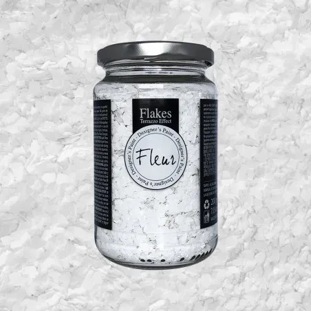Płatki Fleur do efektu Terrazzo lastryko Księżycowy kamień białe 200 ml