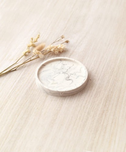 Forma silikonowa do gipsu polimerowego Jesmonite Okrągła Podstawka 10 cm