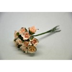 Kwiaty papierowe - kremowe róże 10 szt