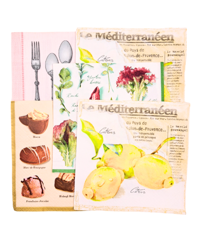 Zestaw serwetek do decoupage kuchnia