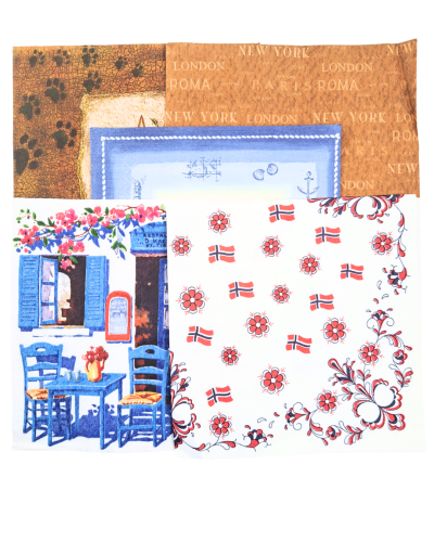 Zestaw serwetek do decoupage podróże
