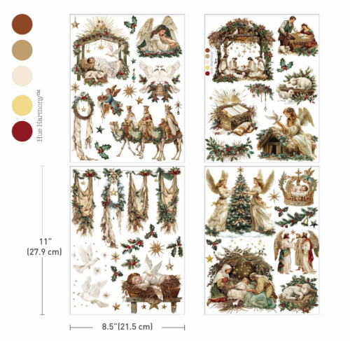 Prima decor transfer do mebli średni 4 części Sacred Night Collection