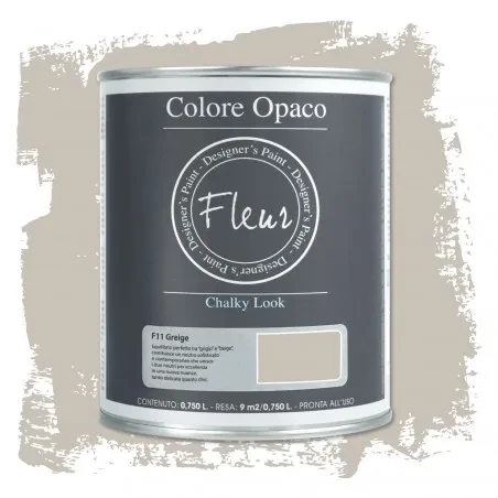 Farba kredowa mineralna naturalny szary beż Fleur 0,75 l - Greige