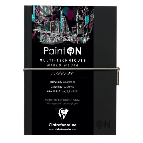 Szkicownik PaintOn A5 250 g Czarny