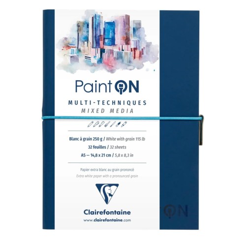 Szkicownik PaintOn A5 250 g Biały Fakturowany 