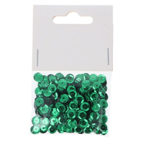 Cekiny zielone 6 mm 9 g   